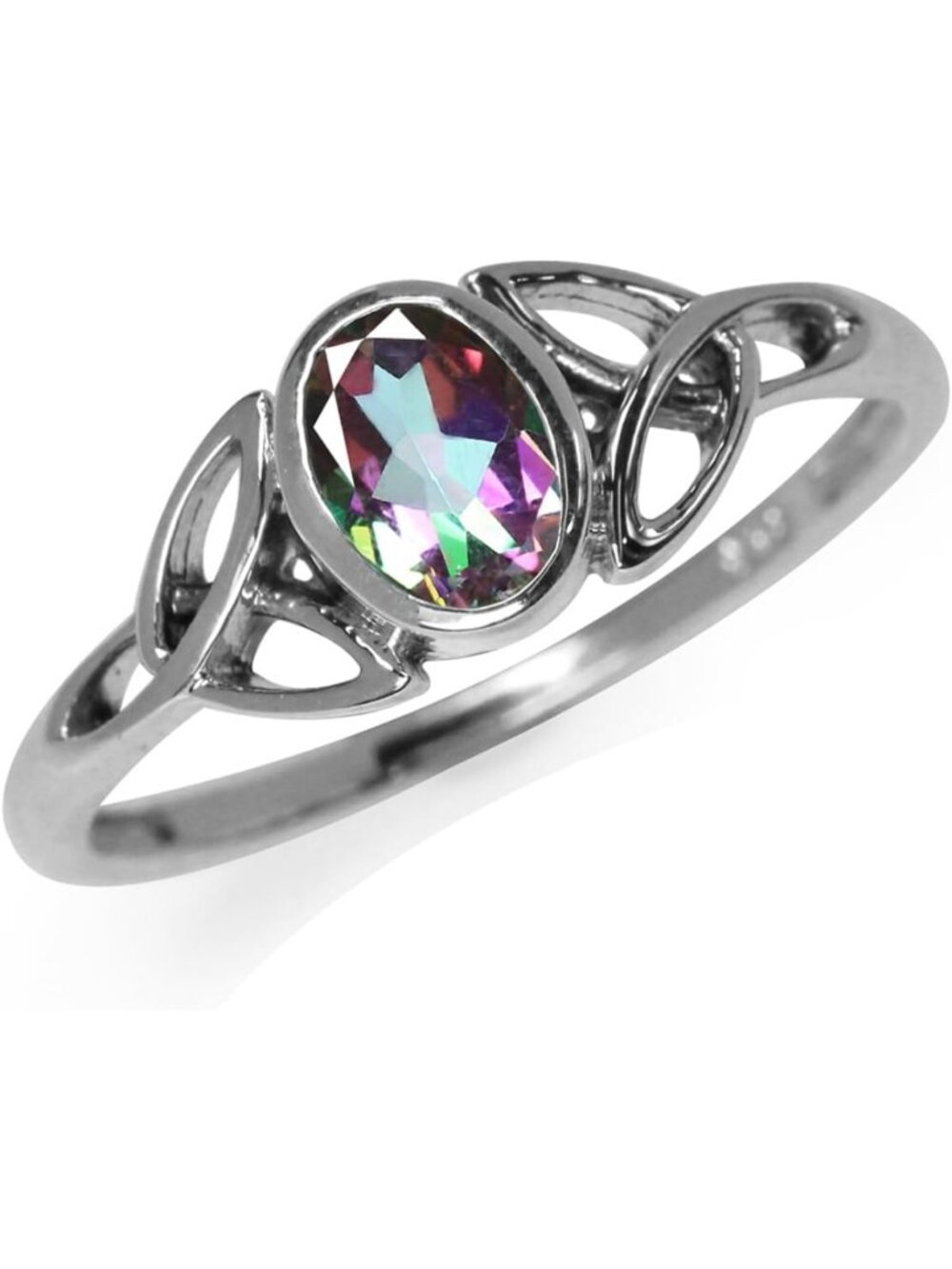 Elegant Oval Birthstone Ring in White or Yellow Gold Plated 925 Sterling Silver